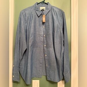 J.Crew Chambray Tuxedo Shirt